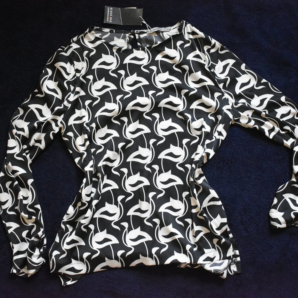NWT Women's Goldi Size S - Abstract black and white pattern - Made in Ukraine